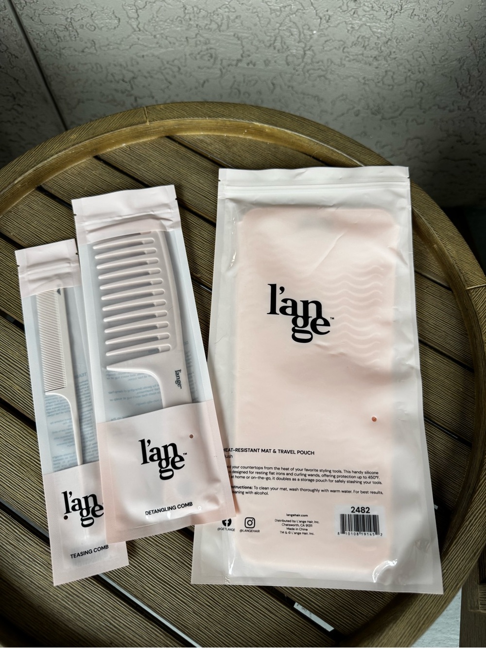 Lange Haircare Combs and tool heat pad Bundle New with Tags
